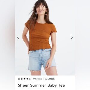 Sheer Madewell Summer Baby Tee